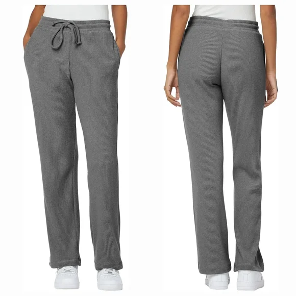 Joe's Jeans Lexie Grey Ribbed Flare Leg Pant - Picture 4 of 15